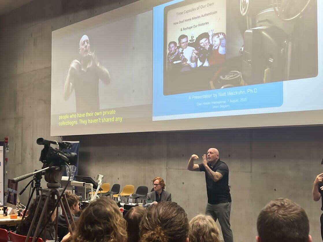 Sign on Screen at the 12th Deaf History International Conference
